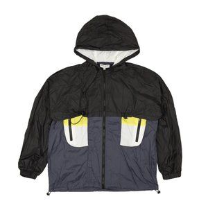 Opening Ceremony Black and Navy Double Layer Nylon Windbreaker